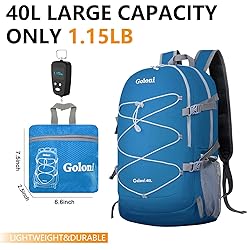 Goloni Ultra Lightweight Packable Backpack 40L