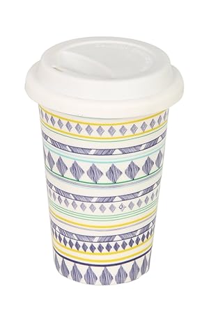 Eon Coffee Mug with Silicone Lid, 383.5ml, Multicolor (EMS 2069)