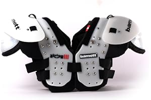 Barnett Vision III Football Shoulder pad, QB-WR, Black (M)
