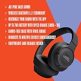 JBL Tune 720BT Wireless Over-Ear Headphones Bluetooth 5.3 76-Hour Battery Black view 3