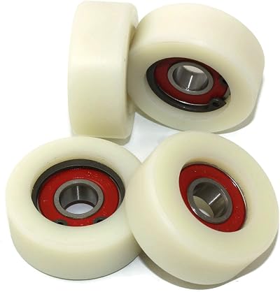 LASANA SMART MACHINES Nylon Rollers 40mm Dia 16mm Wide 10mm Bearing PA6G EU