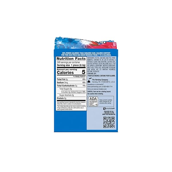 ICE BREAKERS FLAVOR SHIFTERS WILD BERRY TO COOLMINT FLAVORED SUGAR FREE CHEWING GUM BOTTLES, 3.24 OZ (6 COUNT, 40 PIECES)