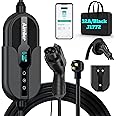 AIMILER Level 2 Electric Vehicle (EV) Charger(WIFI APP/Plug-play), 32A, 25ft Cable ETL Certified, 220V-240V NEMA 14-50P Plug