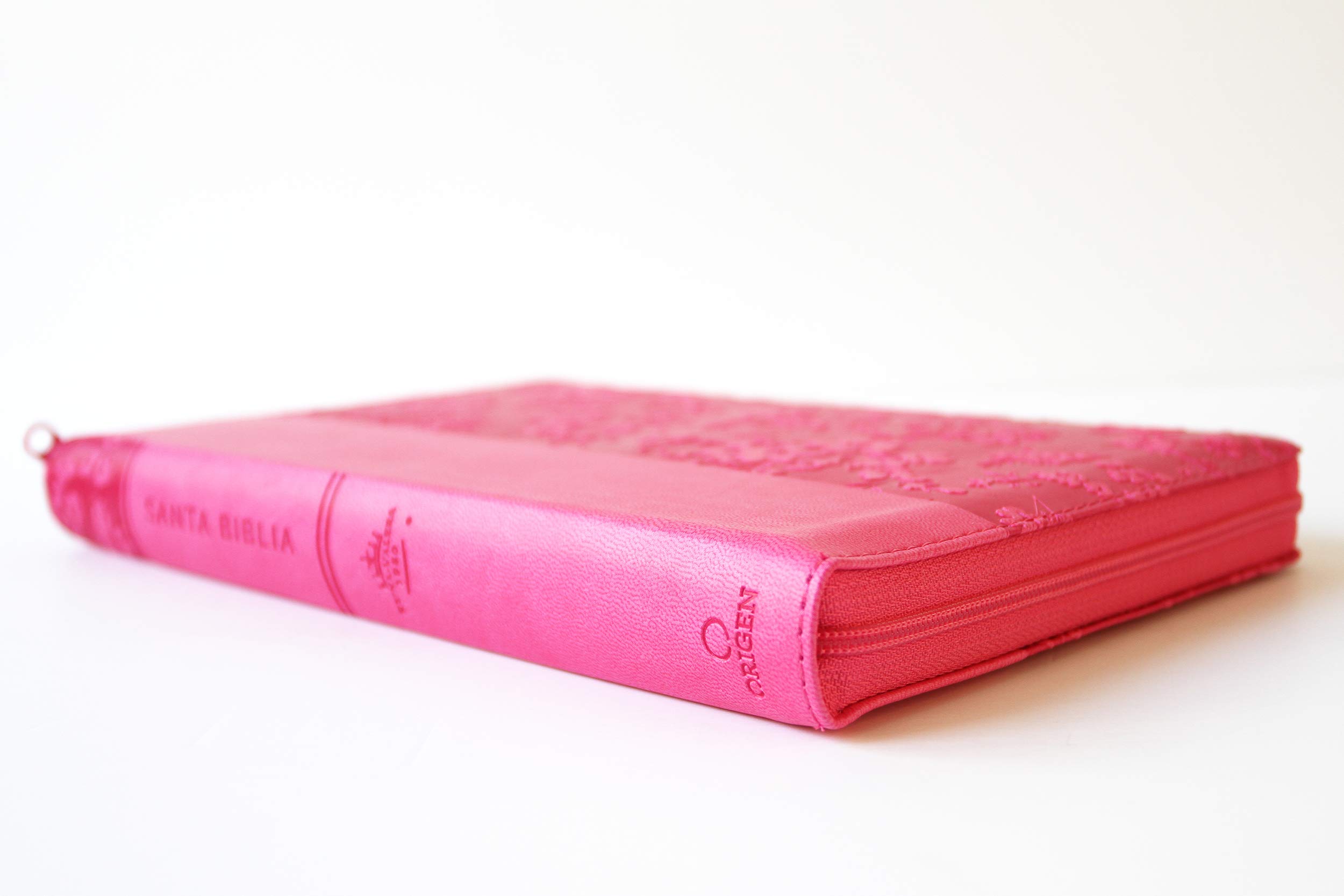 Biblia Reina Valera 1960 letra grande. Símil piel fucsia, cremallera, índice, manual / Spanish Bible RVR 1960. Handy Size, Large Print, Leathersoft (Spanish Edition)