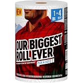 Brawny&reg; Pick-A-Size&reg; Paper Towels, 1 Mega Roll = 4 Regular Rolls | Paper Products, Absorbent Towels, Disposable Towels, Brawny Tear-A-Square 44672 Paper Towel Roll, 3-Ply, With three