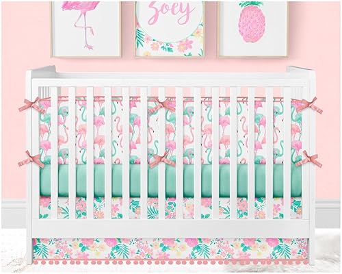 flamingo baby bedding set