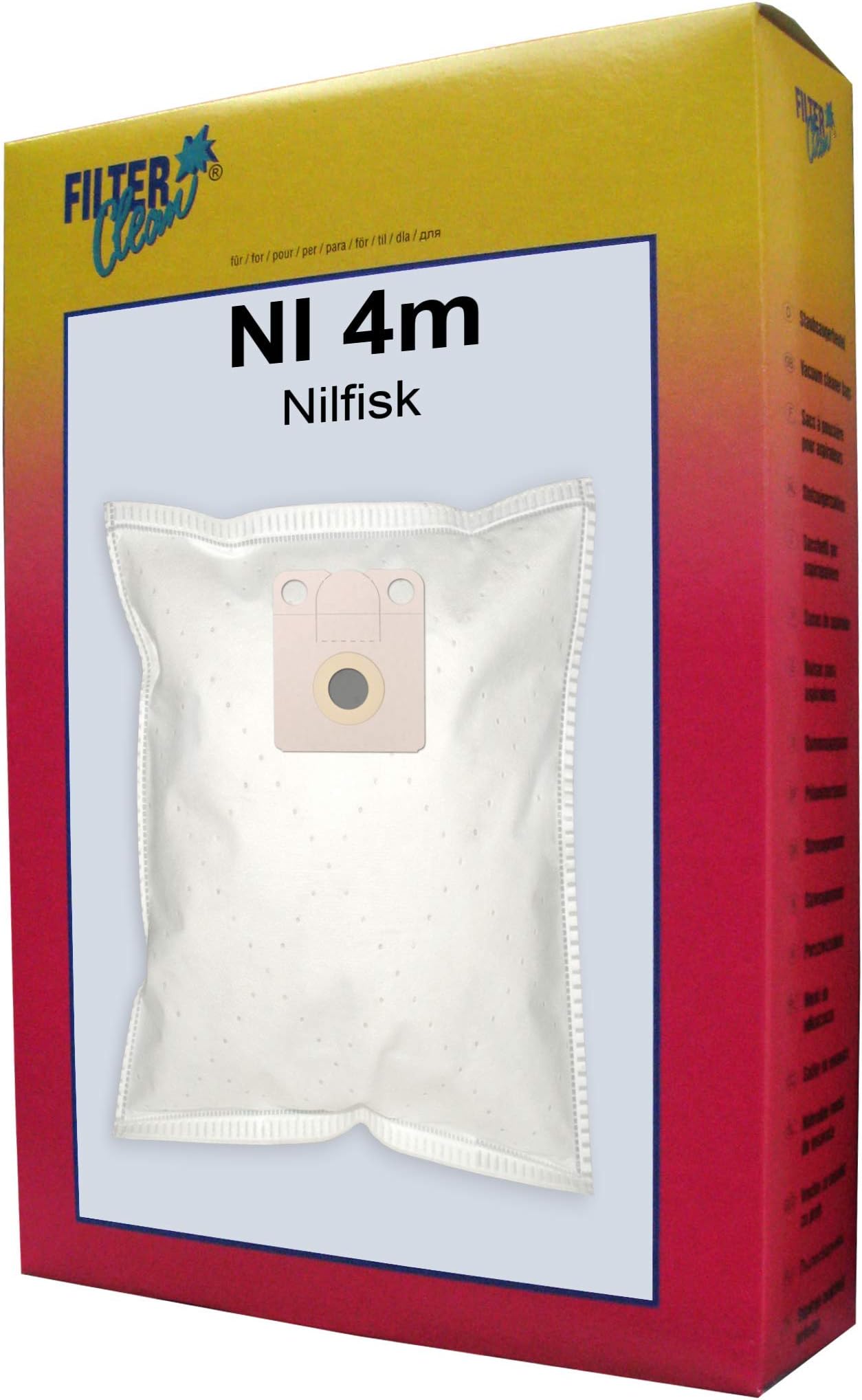 FilterClean NI 4m Hoover Bags, White