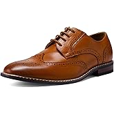 MERIDOS Men's Dress Shoes Formal Business Classic Lace Up Wingtip Oxford Shoes