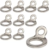 JCHL Stainless Steel Tie-Down Anchors Hooks Multi-Purpose Dirt Bike Tie Down Strap Rings for Motorcycle Dirtbike ATV Trailer Truck Rosa-Gold (10-Pack)