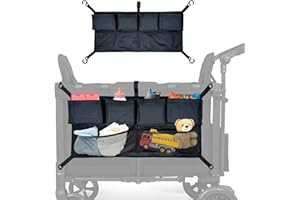 PIKPOPS WF Stroller Cargo Net Organizer with Hooks, Compatible with WF All W-Series Stroller Wagons for Side Storage Attachment Accessories