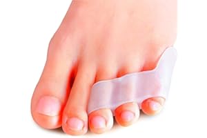 Povihome 10 Pack Pinky Toe Separator & Protectors, Triple Gel Toe Separators for Overlapping Toe, Curled Pinky Toes Separate 