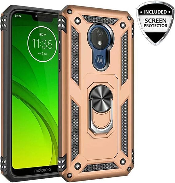 amazon com g7 power case for motorola moto g7 power g7 supra xt1955 protective titanium shield rugged armor heavy duty hybrid metal ring shock absorb cover w screen protector magnet mount ready rose gold g7 power case for motorola moto g7 power g7 supra xt1955 protective titanium shield rugged armor heavy duty hybrid metal ring shock absorb cover
