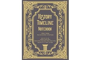 History Timeline Notebook | A Book Of Centuries Blank To Create Your Own Unique Record Of History Perfect For School Or Homeschool | Elegant Cover ... Of World History From 6000 BCE To The Present