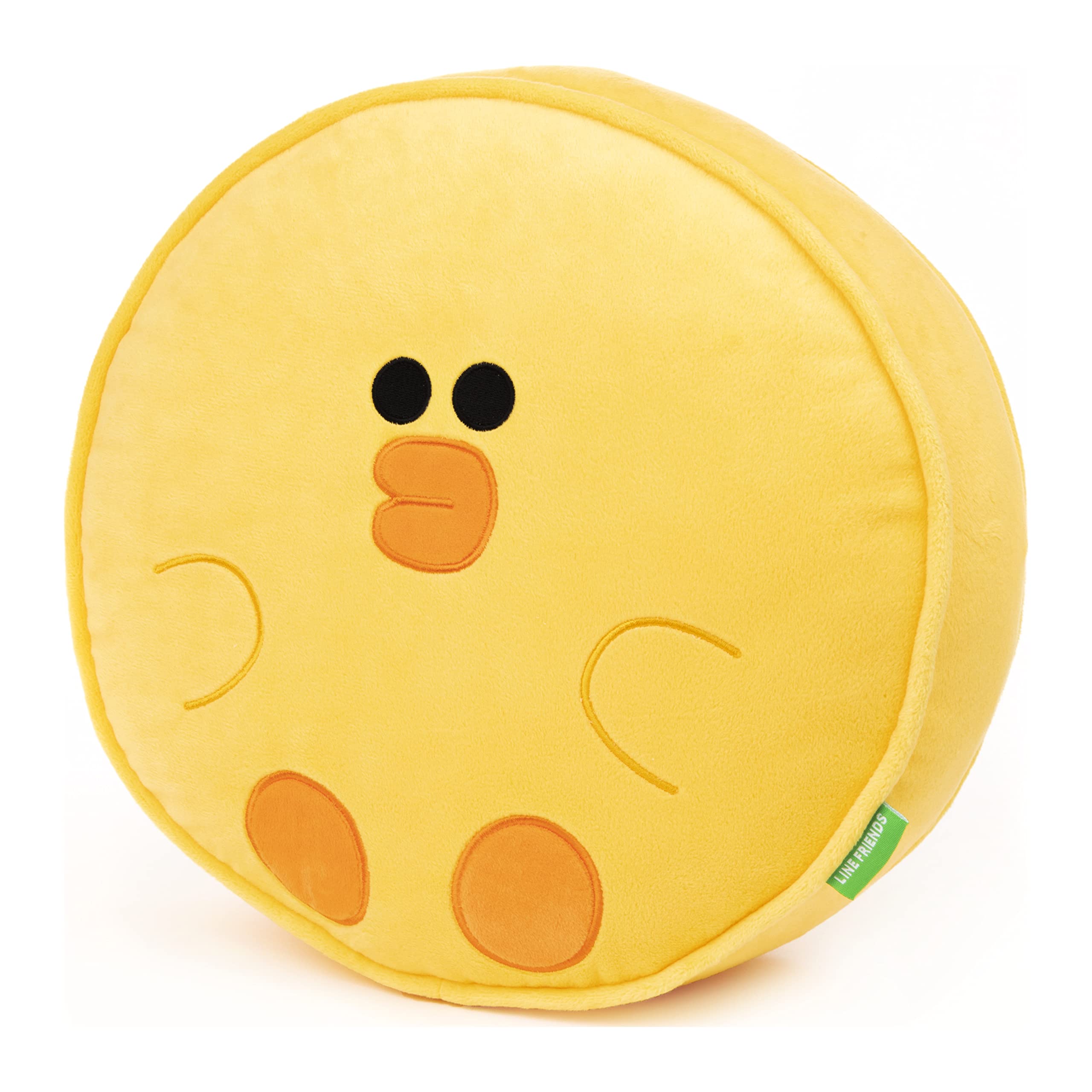 GUND LINE Friends Sally Round Body Pillow Soft Plush Stuffed, Yellow, 12”