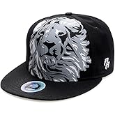 RIOREX Hip hop caps Fashion Animal Embroidery Baseball Cap for Men Adjustable Leather Belt Strapback Baseball Cap