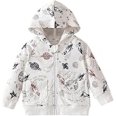 ROMPERINBOX Baby Hoodie for Boy Girl, Full Zip-up Lightweight Thin Jackets Coat Sweatshirts 0-24 Months