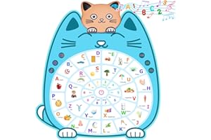 CHEERFUN Alphabet Learning Toys for Toddler Kids - Educational Toy Gifts for 1 2 3 4 Year Old Baby Boys Girls, Electronic Interactive Music Talking ABC Poster Wall Chart Birthday Stocking Stuffers for Kid