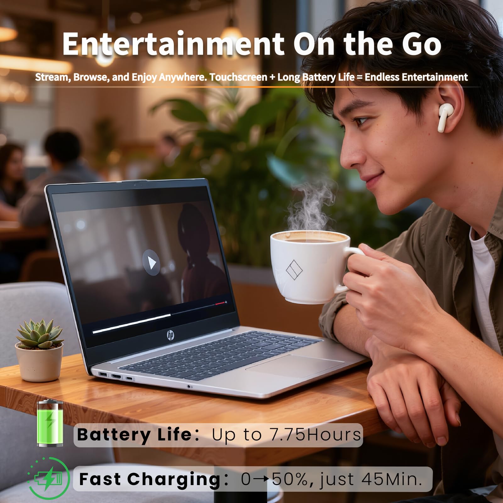 Computadora portátil HP Premium con pantalla táctil de 15.6" - Intel 10-Core i7 1355U, 16GB RAM, 1TB SSD, 15.6" FHD antirreflejos, Win 11 Pro, Wi-Fi 6, Ai Copilot, para empresas y estudiantes, con accesorios