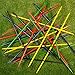 Jumbo Pick Up Sticks Classic Wooden Game, Outdoor or Indoor Fun Strategy and Coordination Game for Adults and Kids by Hey! Play! Multicolor, 32 X 3 X 5