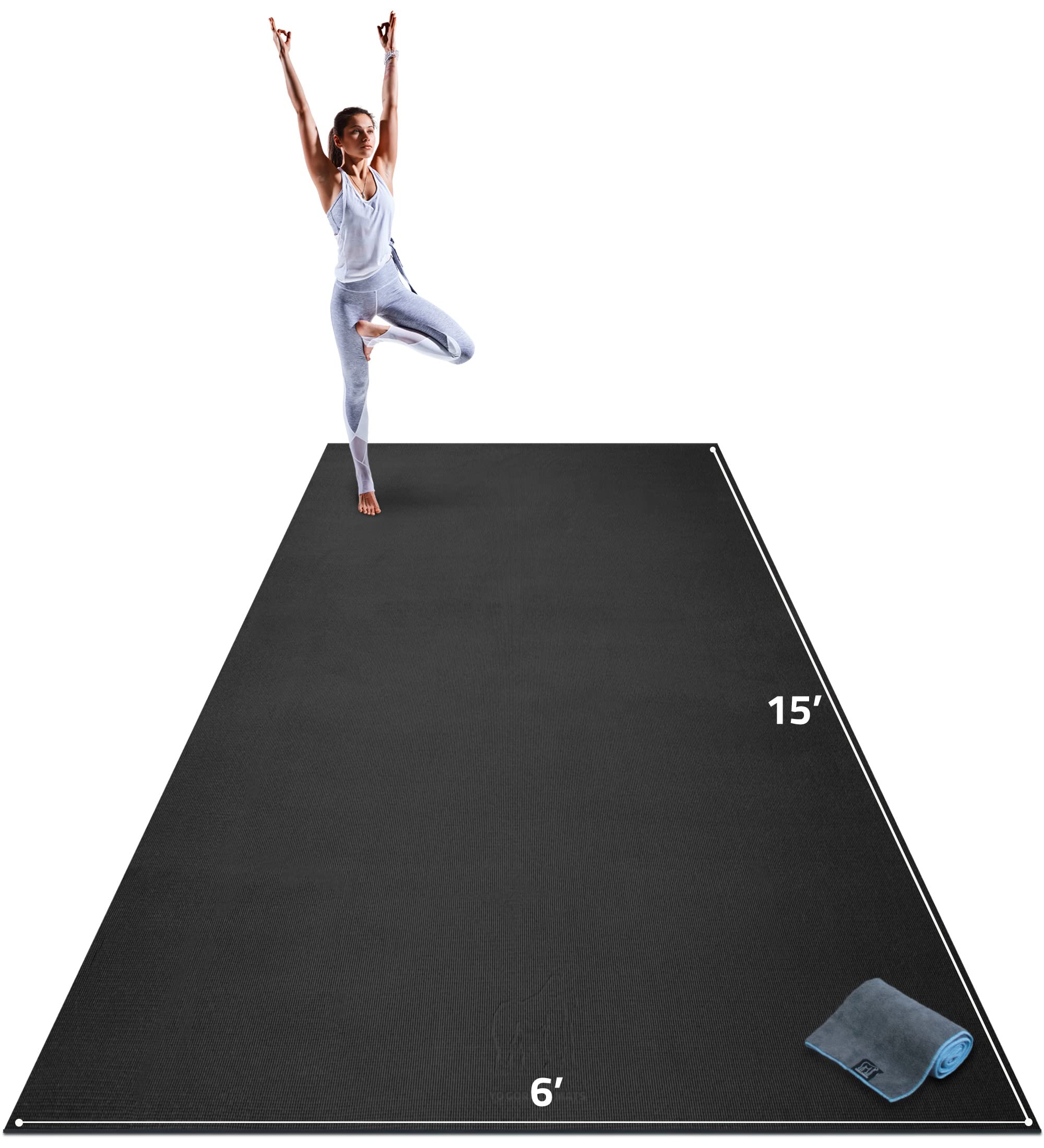 Gorilla Mats Premium Extra Large Yoga Mat 9x6', Djibouti