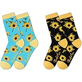 Benefeet Sox Womens Novelty Funny Crew Socks Girls Cute Animal Colorful Floral Patterned Silly Funky Casual Cotton Socks