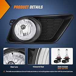 Nilight Fog Lights Assembly Compatible with 2001