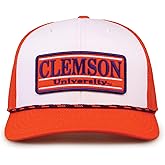 The Game NCAA Licensed Clemson Tigers Rope Trucker Hat, Clemson Game Day Hat