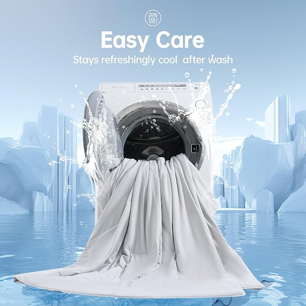 OTTEROASIS COOLING COMFORTER OVERSIZED KING FOR HOT SLEEPERS, 108″X90″ SUMMER COOLING BLANKET FOR NIGHT SWEATS, SILK SOFT LIGHTWEIGHT BREATHABLE ALL-SEASON GREY COOLING QUILT BLANKET