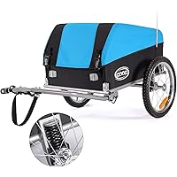 Bike Cargo Trailer, Foldable Frame 88 lbs Max Load, 16'' Quick-Release Wheel, Not for Kids or Animals