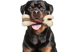 Tikaton Indestructible Dog Chew Toys for Aggressive Chewers, Beef Flavor Durable Dog Teething Chew Toys Bones for Large/Medium/Small Puppies