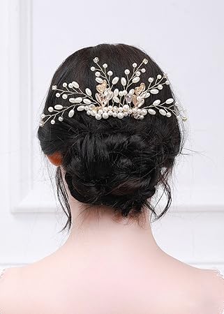 Kercisbeauty Super Luxury Wedding Jewelry Decorative Combs Bridal