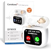 Ceretone OTC Hearing Aids with Bluetooth &amp; Touchscreen, Rechargeable CIC Discreet Hearing Aids for Seniors, Up to 80H Battery Life, 2.05" Color Display, 6 Volume Levels, 4 Listening Modes, No APP