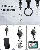 Uniclife Heavy Duty Retractable Keychain with Magnetic Closure 0.45kg view 6