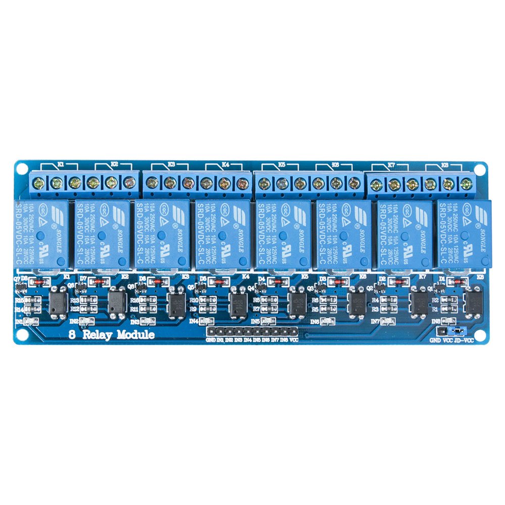 Mua ELEGOO 8 Channel DC 5V Relay Module with Optocoupler for Arduino ...