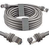 MOOKEERF 20FT Starlink Gen 3 Cable for Starlink Standard Generation 3,Cat 6 26AWG Pure Copper Waterproof Satellite Replacement Standard V3 Cable for Rectangular Satellite Gen 3-20 Foot,Grey
