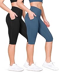 ODODOS ODLEX 2-Pack High Waist Knee Length Workout
