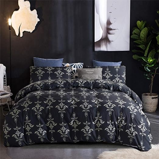 Yuany Bettwäsche-Sets Bettbezug-Set 3-teilig, elegant und pflegeleicht