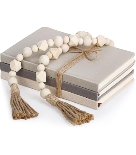 Fake Book Shells Fake Book Props 3-Piece Faux Book Stack Decor - Artificial Blank Books ...