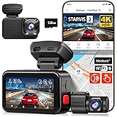 REDTIGER ViewClear 70 4K+2.5K Dash Cam Front and Rear, 8MP STARVIS 2 IMX678 x Noctura™ Sensor, Dual HDR Hyper Night Clarity, 5.8GHz WiFi 6, 30MB/S Fast Download, Dash Camera with 24H Parking Monitor