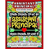 Assistant Principal Coloring Book: 40 Funny, snarky & motivational with job quotes with mandala patterns inside this adult colouring book for School ... appreciation, stress relief and Inspiration