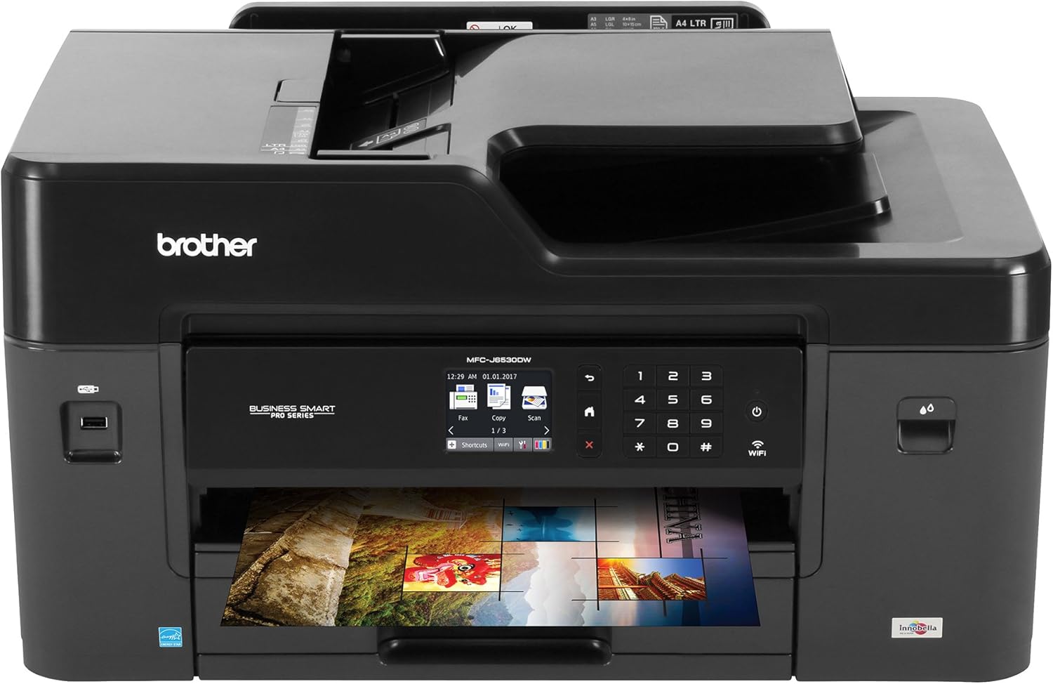 Brother MFC-J6530DW All-in-One Color Inkjet Printer, Wireless Connectivity, Automatic Duplex Printing, Amazon Dash Replenishment Ready