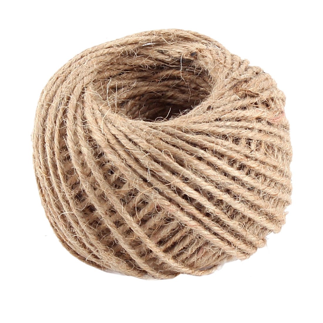 Sourcingmap Jute Burlap Craft Ribbon Twine Rope Cord String Pack Roll 2mm Dia 50m Length Tan