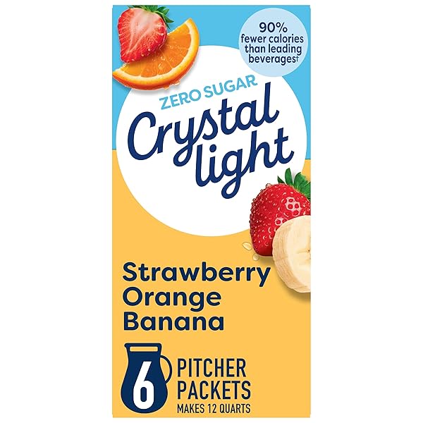 CRYSTAL LIGHT DRINK MIX, 6 PITCHER PACKETS, FOR...