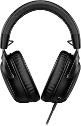 HyperX Cloud III Wired Gaming Headset 53mm Drivers DTS USB-C USB-A 3.5mm Black view 2