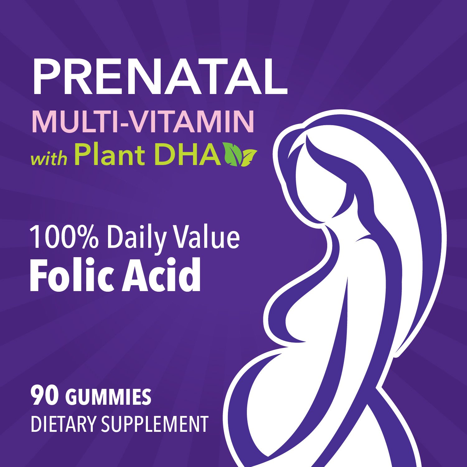 Nature’s Way Alive! Daily Support Prenatal Gummies, 50mg PlantBased