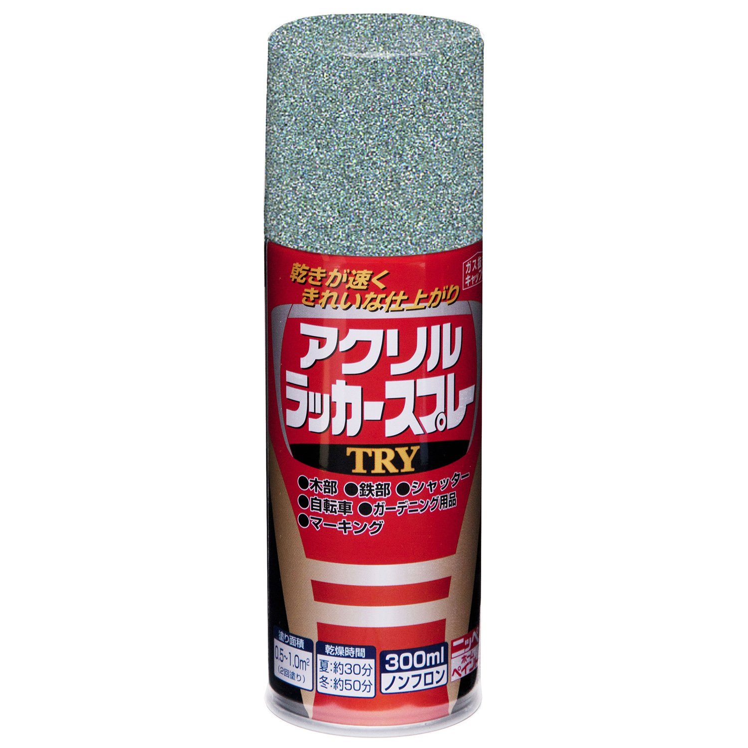 ニッペ ペンキ スプレー アクリルラッカースプレー TRY 300ml シルバーメタリック ラッカー つやあり 屋外 日本製 4976124253782商品画像