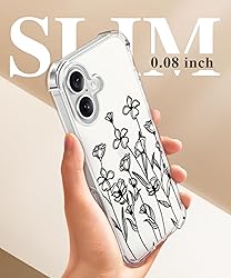 GVIEWIN for iPhone 16 Case, with Screen Protector