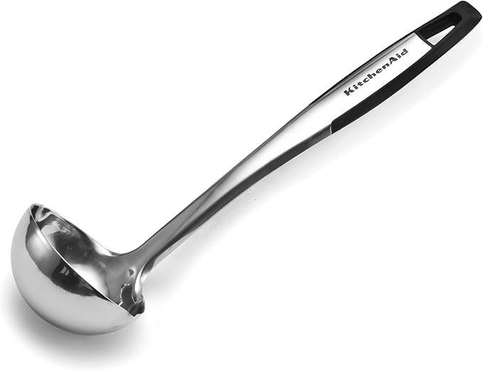 KitchenAid Gourmet Stainless Steel Soft Handle Ladle