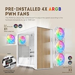 SAMA V Nature Mid Tower PC Case with Genuine Walnut