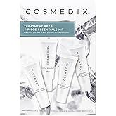 COSMEDIX Starter Kit | Four-Piece Travel Size Kit | Features Bestselling Skin Solutions | Includes Gentle Face Cleanser, Skin Treatment Serum, Exfoliator & Moisturizer, All Skin Types, Cruelty Free